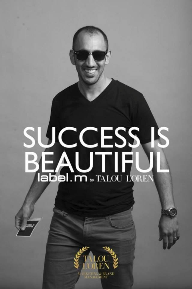 ירון דהן בצילום לקמפיין SUCCESS IS BEAUTIFUL של label.m