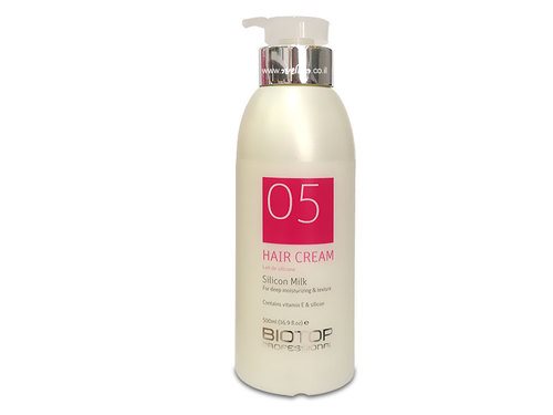 biotop 05 hair cream sillicon milk 500ml ביוטופ קרם חלב סיליקון