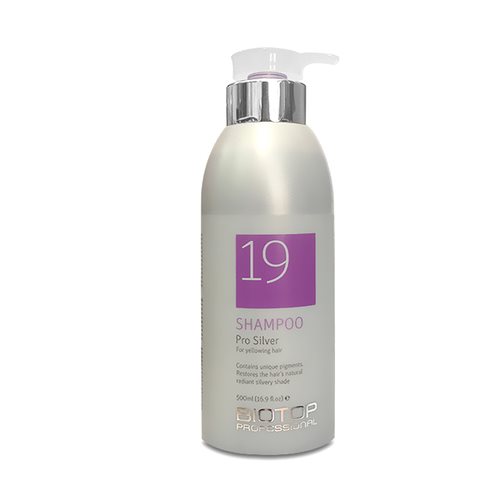 biotop 19 shampoo pro silver 500ml ביוטופ שמפו סילבר