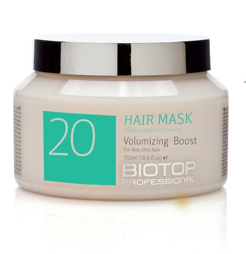 biotop 20 mask volumizing boost 550ml ביוטופ מסיכה לנפח ושיקום