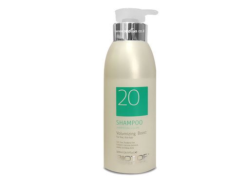 biotop 20 shampoo voluming boost 500ml ביוטופ שמפו לנפח
