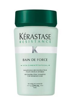 kerastase resistance bain de force 1 2 250ml קרסטס שמפו רסיסטנס 1 2 לקצוות מפוצלים
