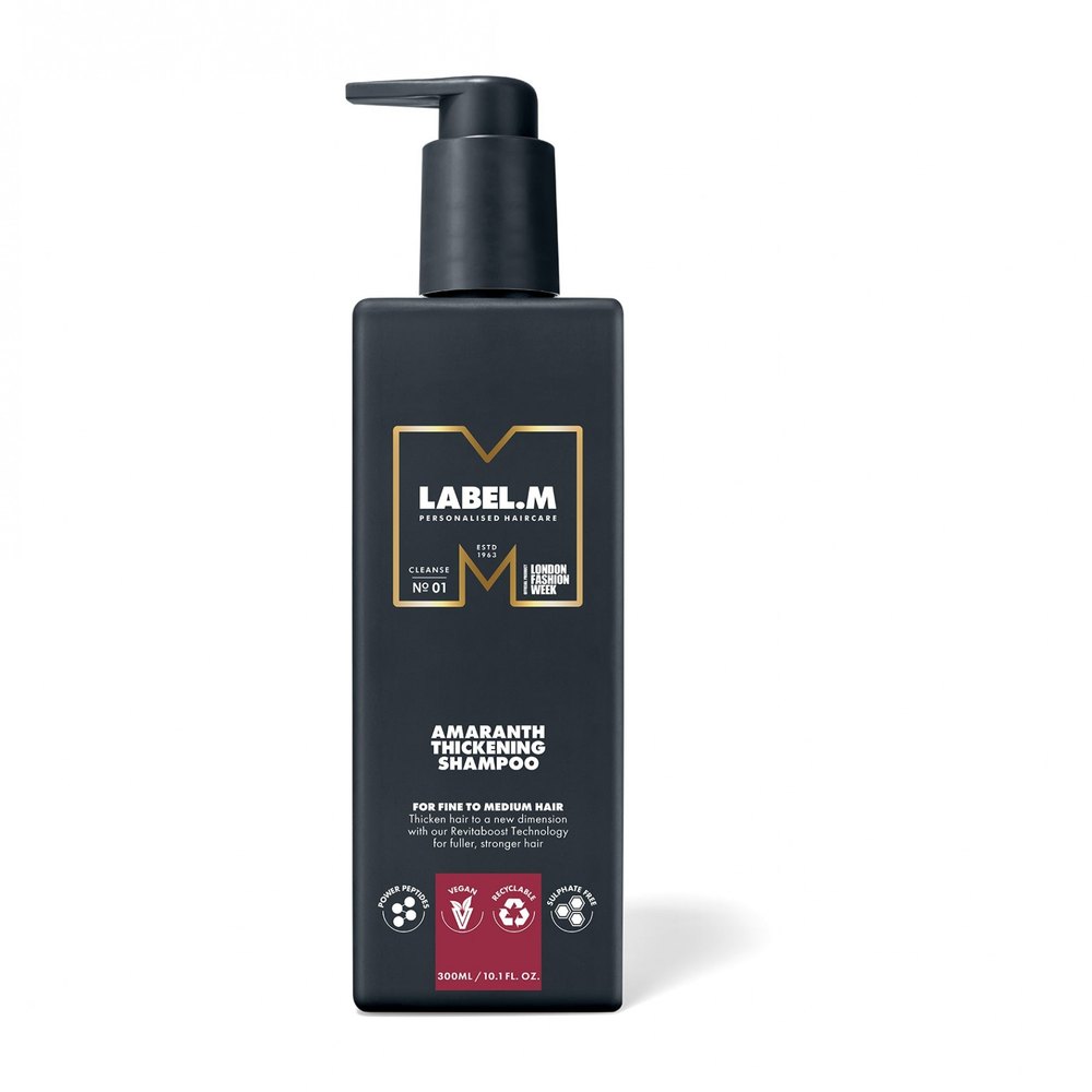 label.m Amaranth Thickening Shampoo 300ml - לייבל מ שמפו אמרנט לשיער דק