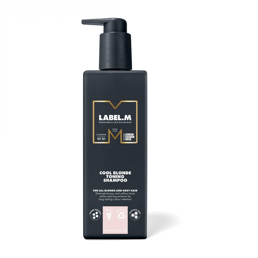 label.m Cool Blonde Toning Shampoo 300ml - לייבל מ שמפו סגול קול בלונד