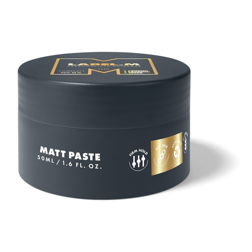 label.m Matt Paste 50ml - לייבל מ משחה לעיצוב השיער בגימור מט