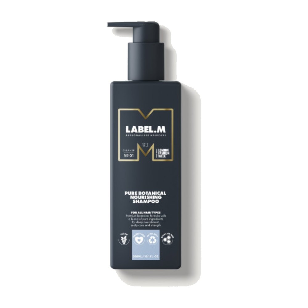 label.m Pure Botanical Nourishing Shampoo 300ml - לייבל מ שמפו פיור בוטניקל לשיער יבש