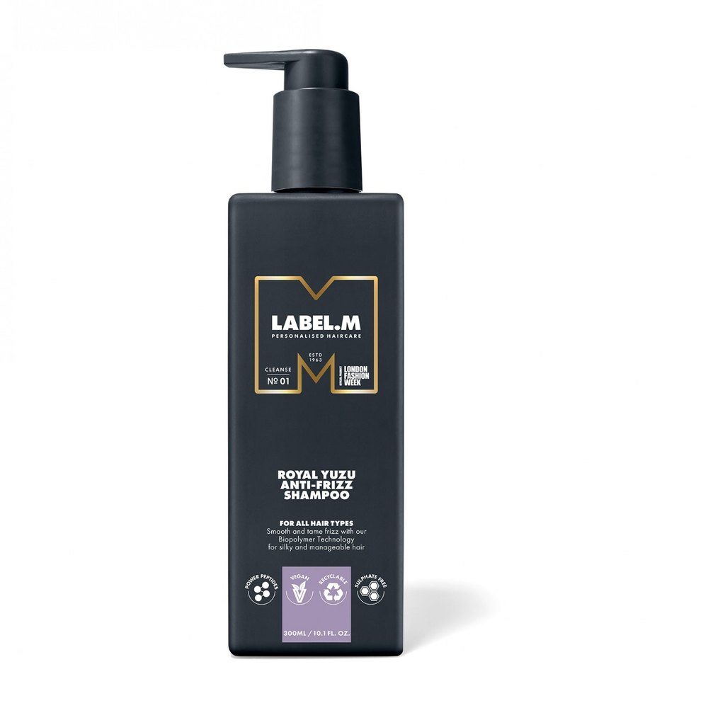 label.m Royal Yuzu Anti-Frizz Shampoo 300ml - לייבל מ שמפו רויאל יוזו נגד פריז