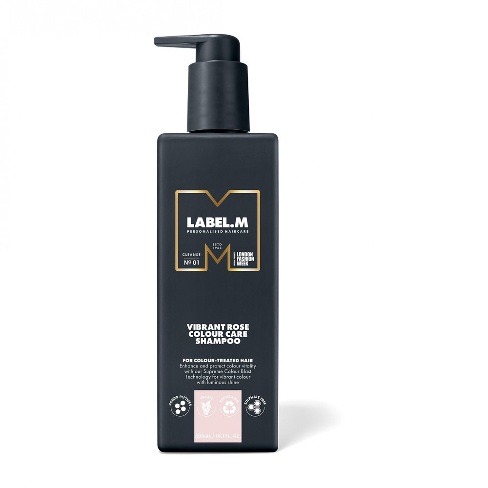 label.m Vibrant Rose Colour Care Shampoo 300ml - לייבל מ שמפו ויברנט רוז לשיער צבוע