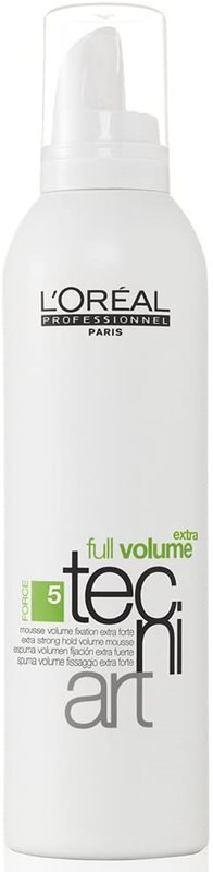 loreal tecni art full volume extra force 5 לוריאל טכני ארט מוס לנפח ולעיצוב שיער